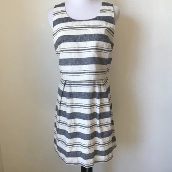 black linen dress square neck Theory Women's Square Neck Midi Dress - Black